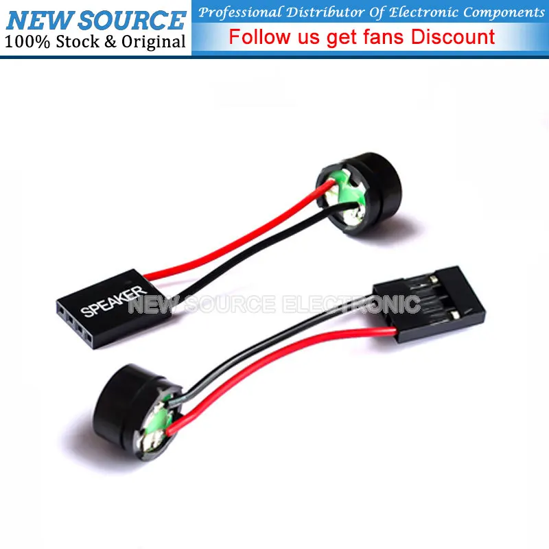 (5-20PCS) Mini Plug Speaker For PC Interanal BIOS Computer Motherboard Mini Onboard Case Buzzer Board Beep Alarm DIY New Source
