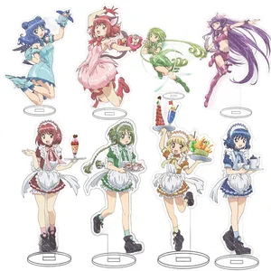 Japan Anime Tokyo Mew Mew Figuren, Momomiya Ichigo Aizawa Minto Cosplay Acrylstand Model, Plattenhalter, Kuchendekorationen, Geburtstagsspielzeug 6 Hauptverkäufe Aizawa - №1