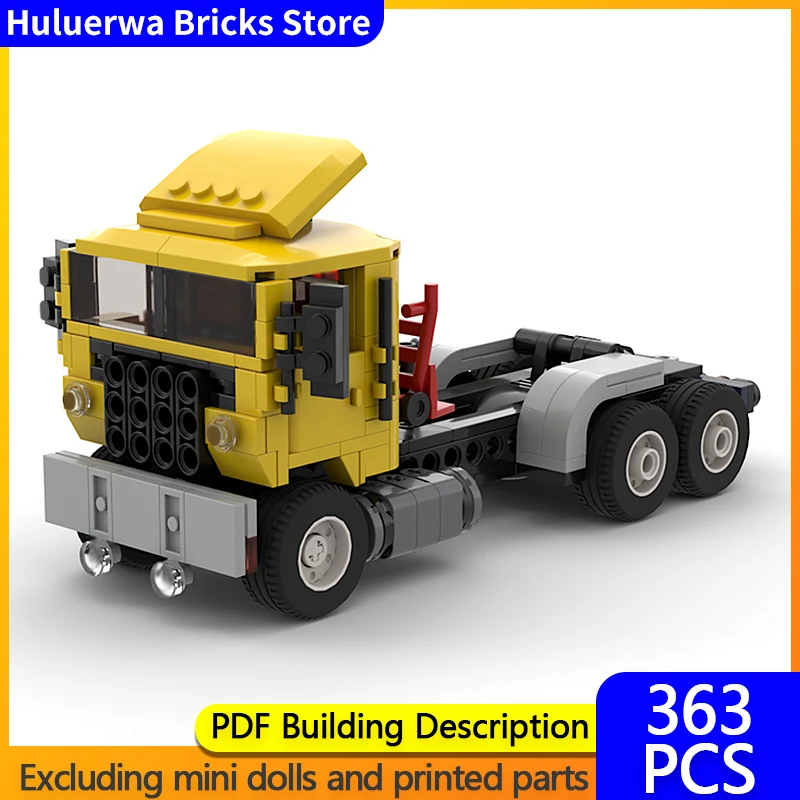 

Модель скоростного гоночного автомобиля MOC, строительные кирпичи, грузовик с плоским носом V2, модульная технология, детские праздничные подарки, сборные игрушки, костюм