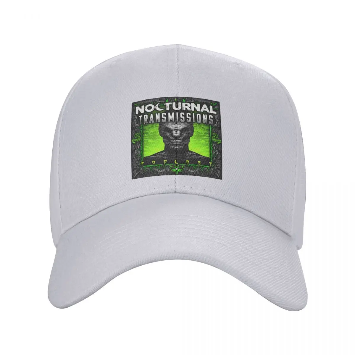 NOCTURNAL TRANSMISSIONS old logo - GREEN Baseball Cap hard hat Sunhat Baseball Men Women's