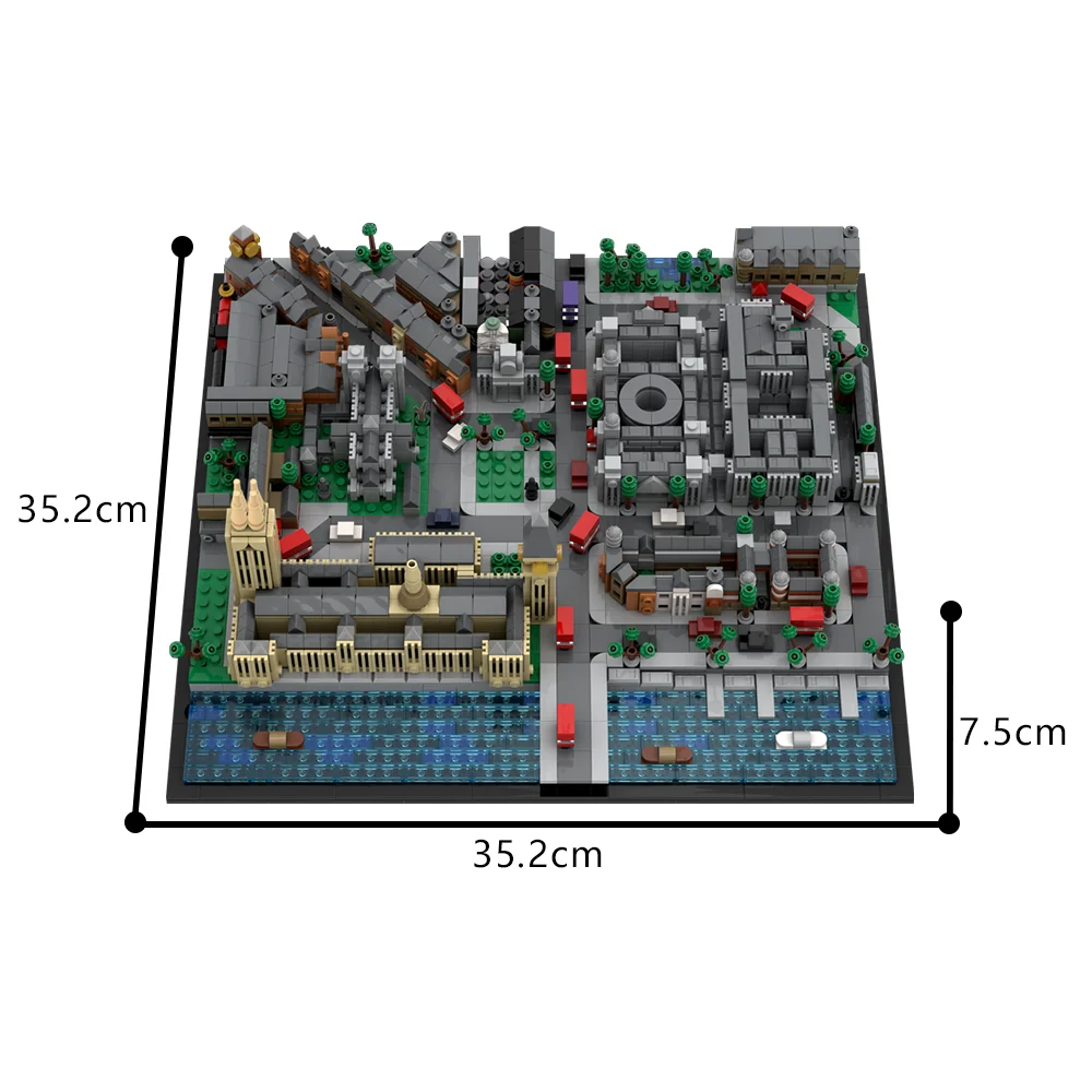 Gobricks MOC London (Wizarding World) Parliament Square Bricks Model  London Palace Westminster Building Blocks Toys Gift