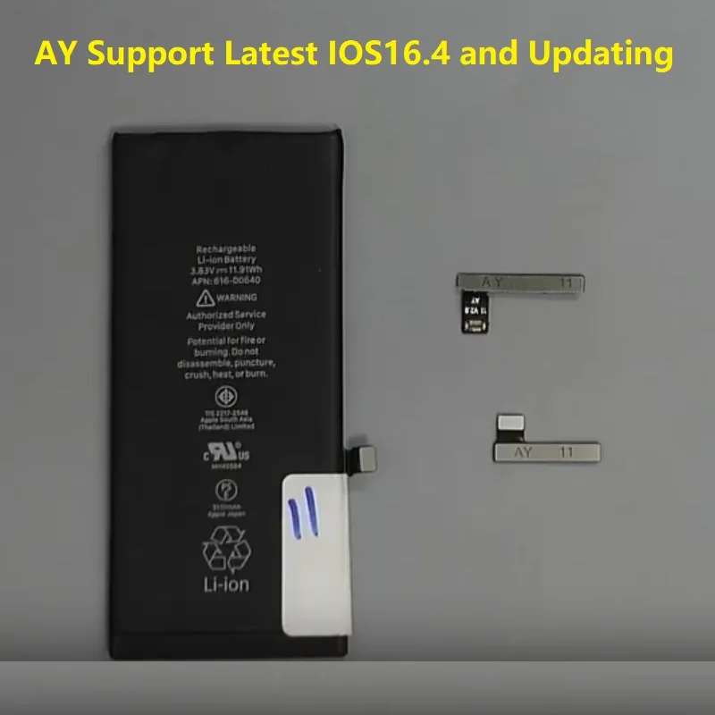 AY A108 Battery Tag On Flex Cable For iPhone X XR XS 11 12 13 Pro Batteries Cell Repair Tool  QianLi No Pop up Important Health