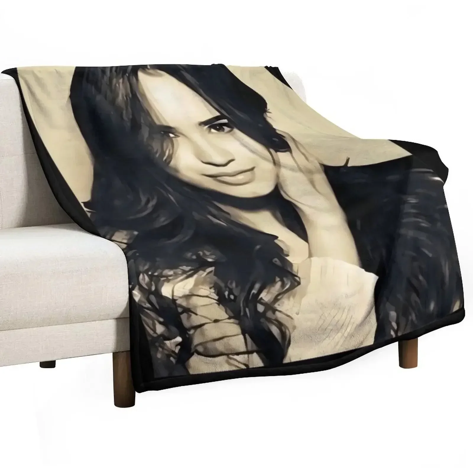 Sofia Carson - Album 1 Throw Blanket Cute Giant Sofa Luxury St decorative Blankets