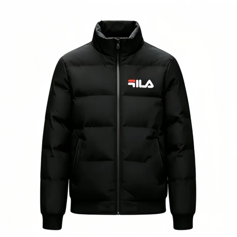 

Fashion autumn and winter men's short thick warm coat, new printed zipper windproof outdoor casual jacket M-5XL