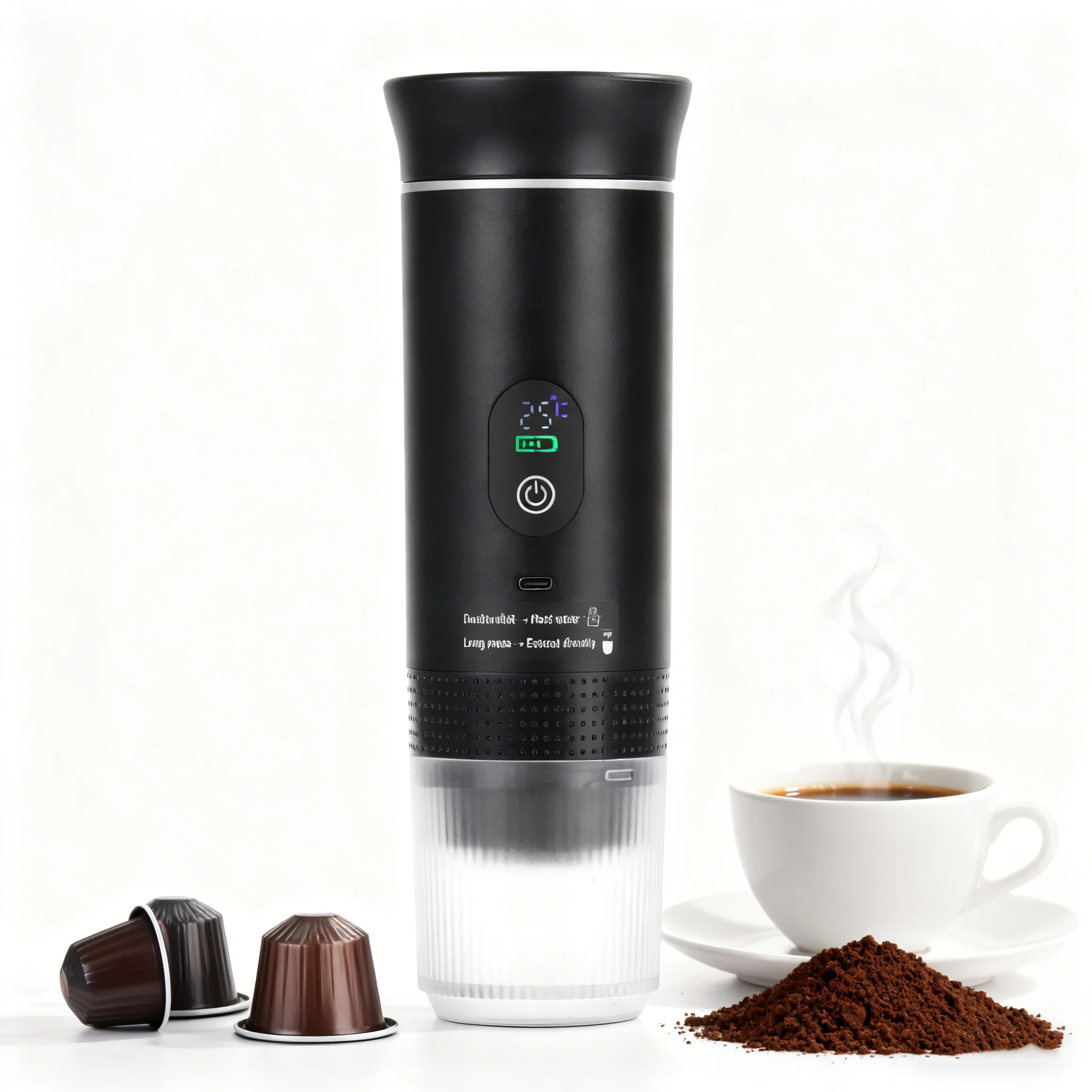 

New 2026 Mini Capsule Instant Coffee USB Coffee Maker Easy Carry Portable Automatic Portable Espresso Coffee Machine