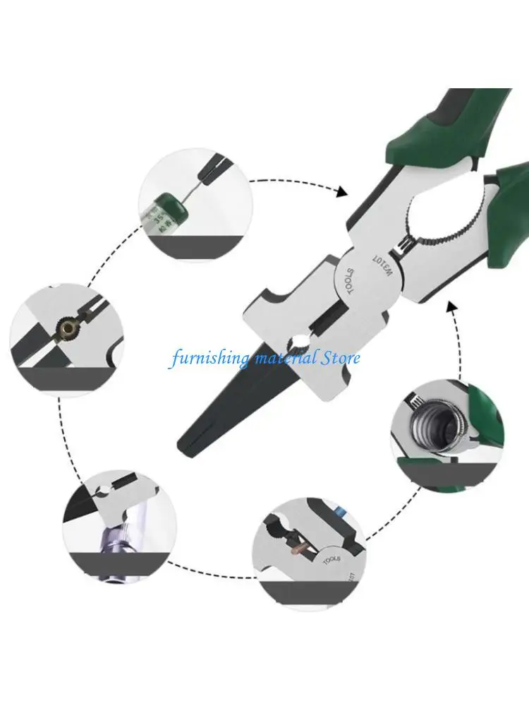 

Y5GD Multipurpose MIG Welding Pliers Flat Mouth Pincers Wire Cutting Spring Loaded Installation Removing Wire Cutting