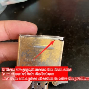 سبيكة مختومة أسفل خزان الوقود ختم قاعدة طوقا ل Zippo أخف وزنا دليل على تسرب النفط الموفرة بطانة المضادة للتطاير الملحقات أعلى 6 مبيعات لقلادة الكوكايين - رقم 3