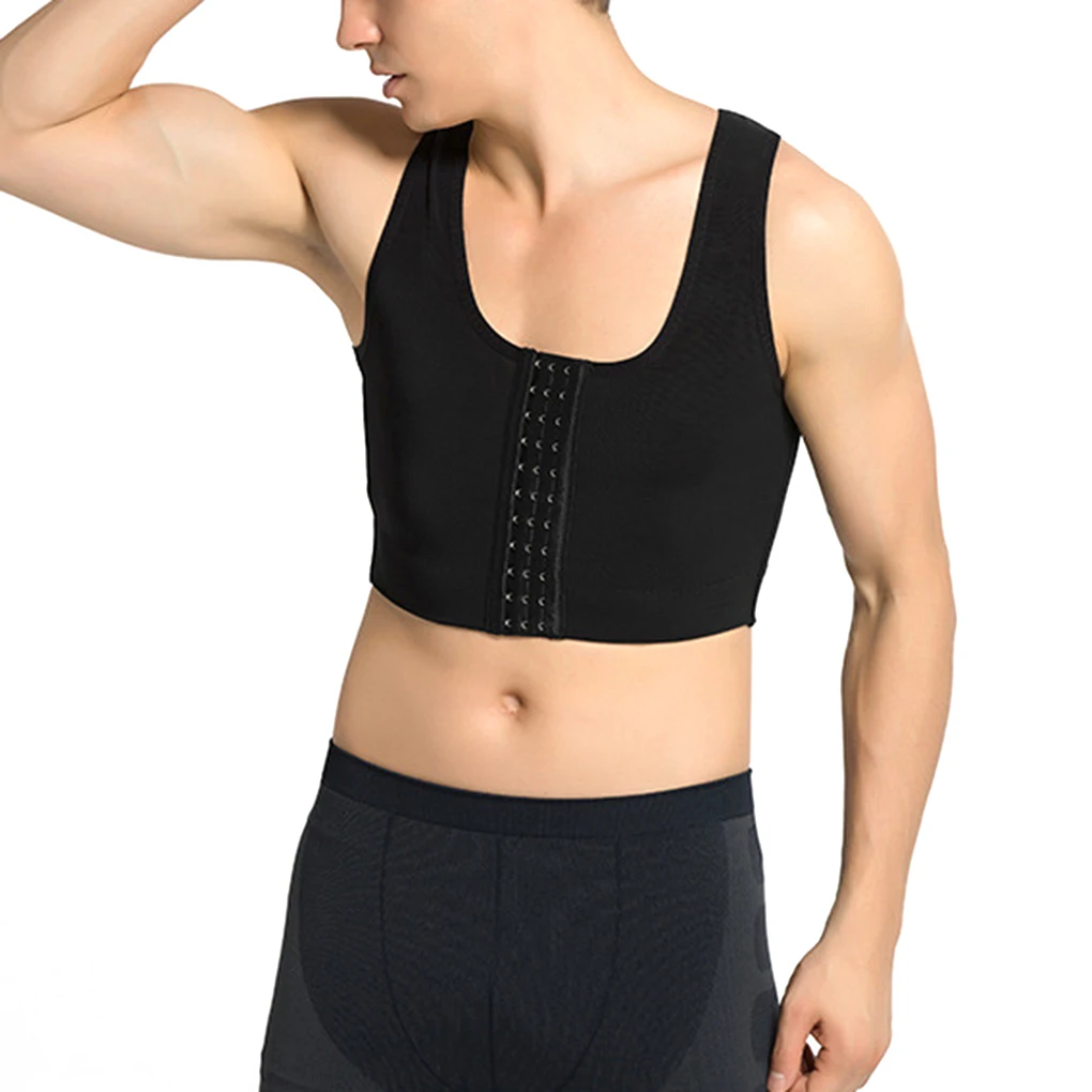 Men Slimming Vest Washable Breathable Sleeveless Chest Shapers Shapewear