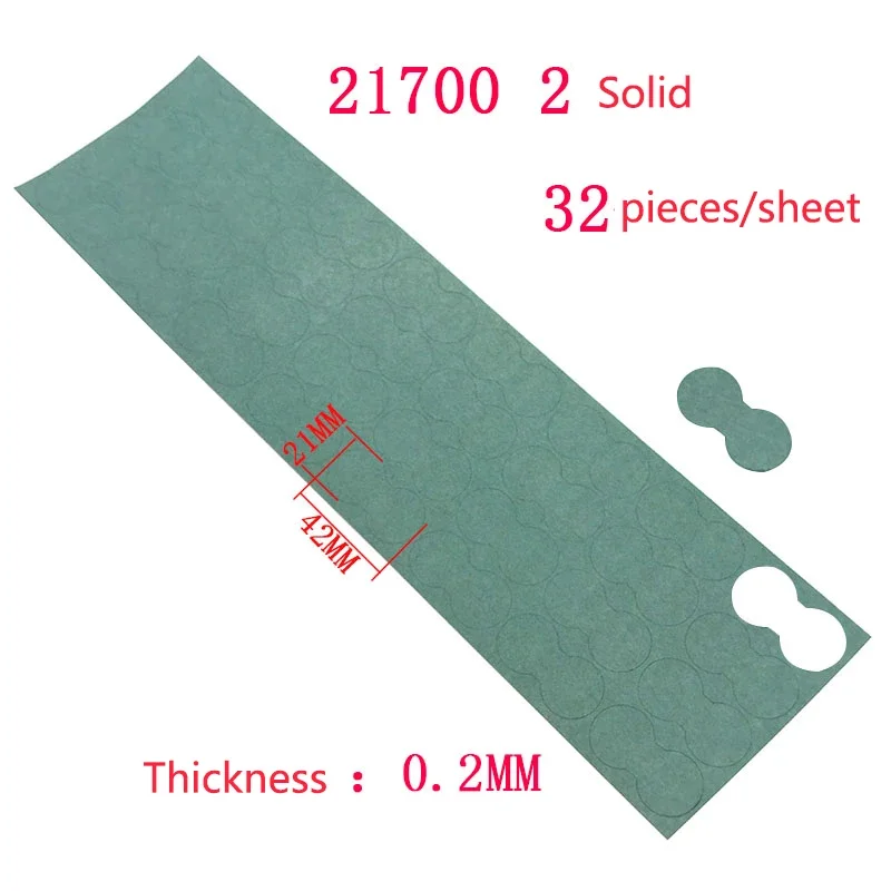 21700 Lithium Battery Barley Insulation Gasket Barley Paper Li-ion Cell Insulating Pad Insulation Meson Head Insulating Gasket