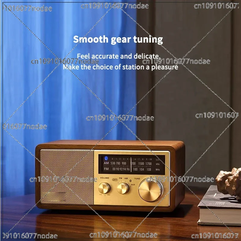 Bluetooth Speaker Bluetooth Sound Retro Classic Speaker Retro Radio Wireless Bluetooth 5.1 Wooden Portable Subwoofer