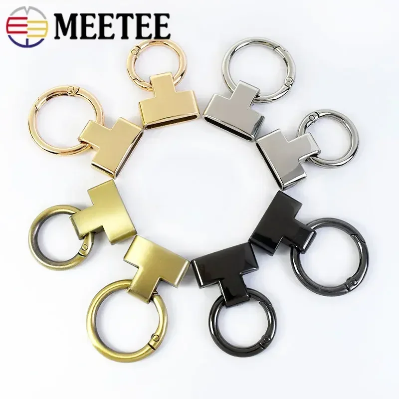 2/4/10Pcs 20/25mm Metal Buckles O Ring Keychain Spring Hook Cord End Handbag Decor Connection Clasp DIY Hardware Accessories