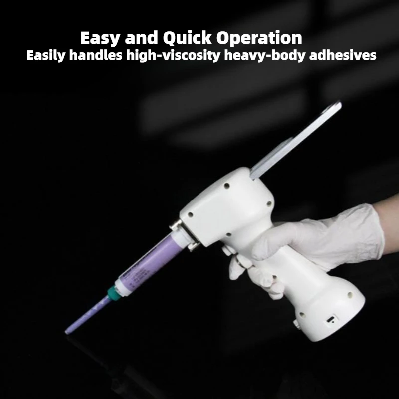 Dental Electric Impression Dispensing Gun Portable Universal Mixing Dispenser 50ml 1:1 Adjustable Speed Dentistry Instruments