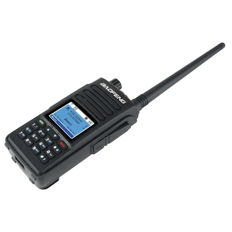 Baofeng DMR Radio DM-1702 GPS Walkie Talkie Tier 1 2 Dual Time Slot Dual Band 136-174 & 400-470MHz Two Way Radio Upgraded DR-180