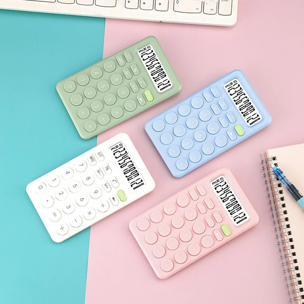 

Powered Calculator Classroom Calculators Portable Handheld Daily Pink Plastic Office
