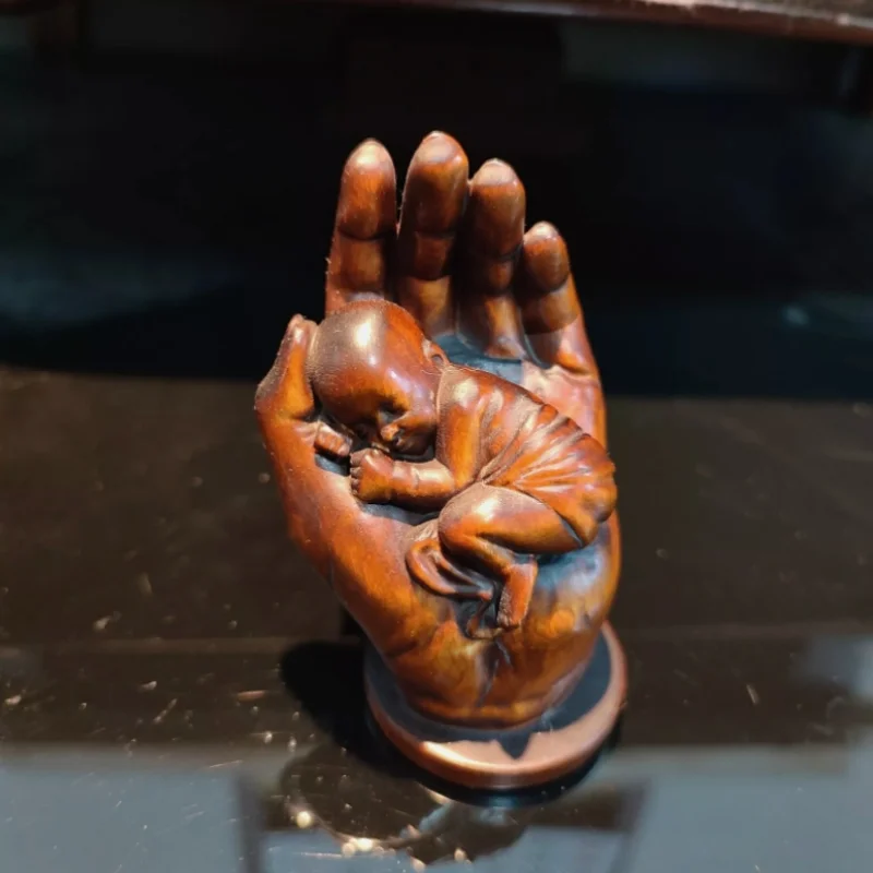 buddha-in-legno-intagliato-vintage-per-bambini-statuetta-di-angelo-regalo-bambola-intagliata-in-legno