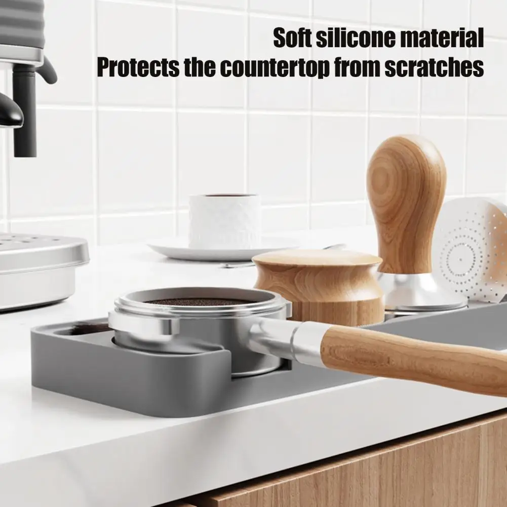 Espresso Tamper Support Espresso Tamping Pad Coffee Press Powder Stand Silicone Mat Food-grade Coffee Tamping Pad for Easy