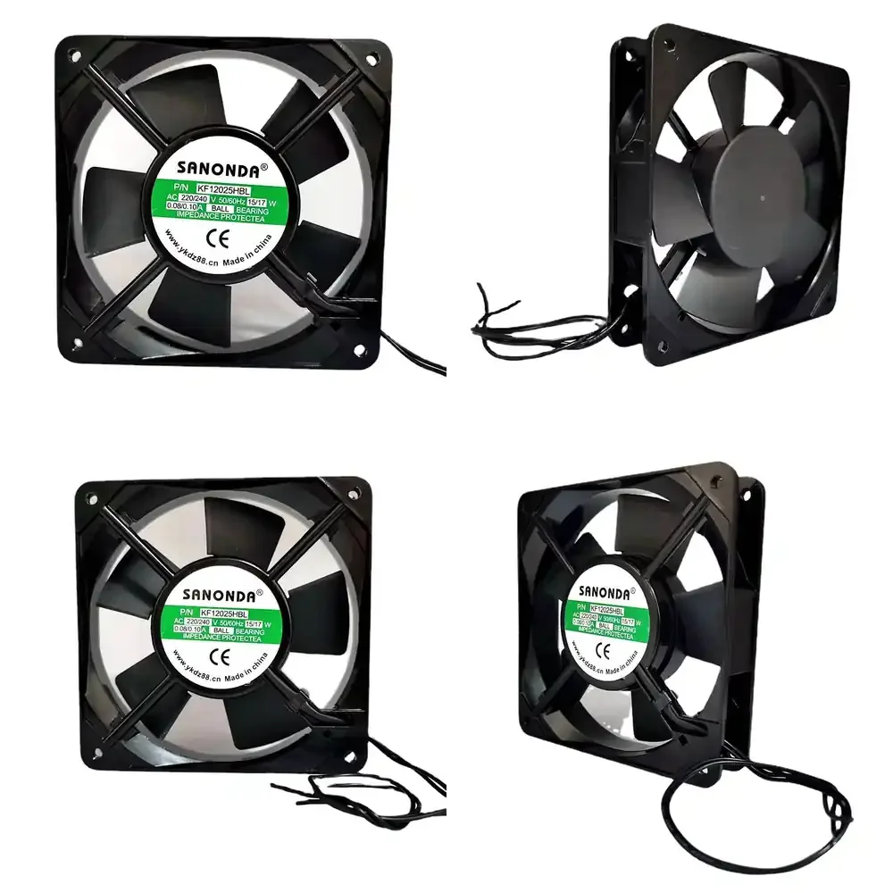

AC Cooling Fan 12025 for Desktop PC Case Server Enclosure Aluminum Frame 220V 240V 0.10A High Performance Quiet CPU Cooler
