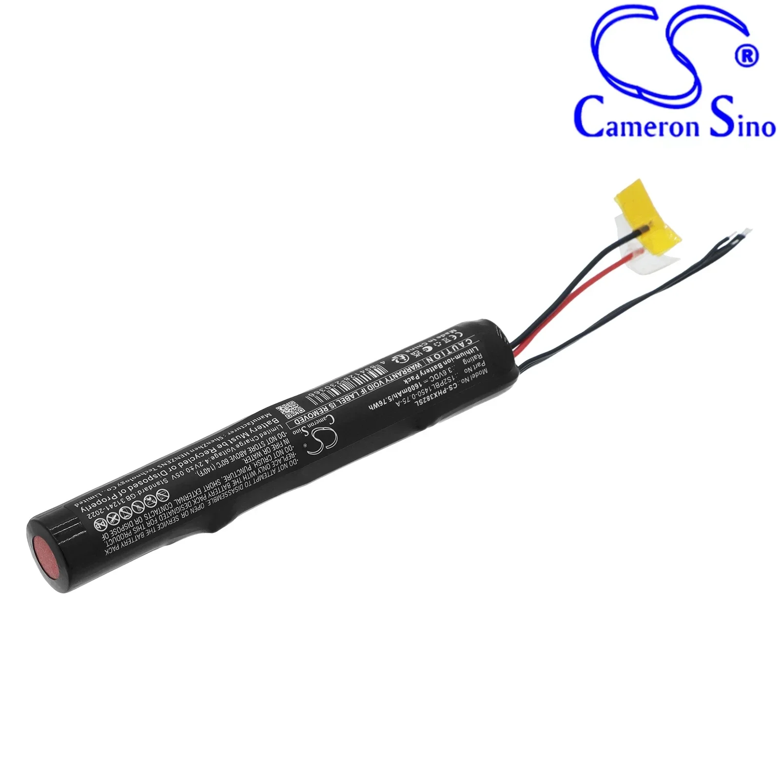 Cameron Sino 3.6V 1600mAh Toothbrush Replacement Battery for Philips HX3826/31 Sonicare X 1S2PBL1450-0.75-A