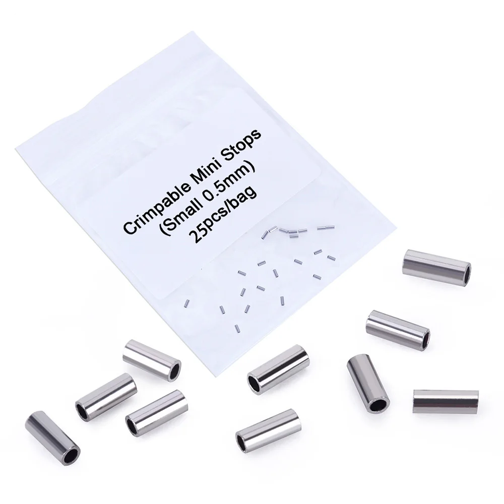 Dental Mini Crimpable Stops 50PCS0.5mm 50PCS0.8mm 25PCS0.5mm/25PCS0.8mm For Orthodontic On Archwire Bracket Orthodontic Wires