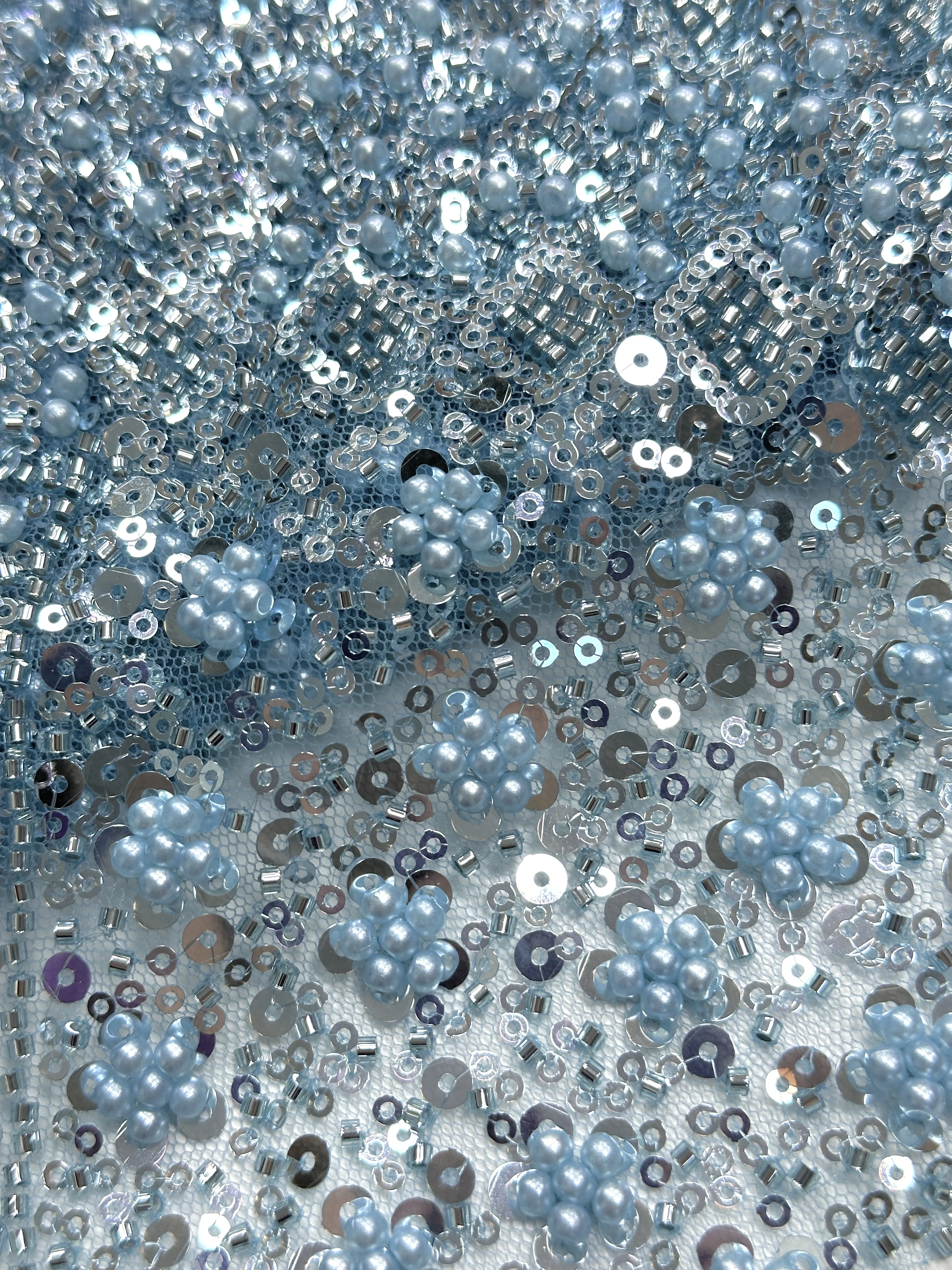 

Madison Latest African Beaded Lace Fabric High Quality French Sequins Lace Fabric Nigeria Mesh Tulle Fabric Wedding Dresses