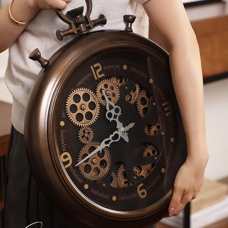 T*-Fashion Simple Clock Wall Living Room Digital Interior Art Wall Watch Chinese Style Minimalist Horloge Murale Home Decoration