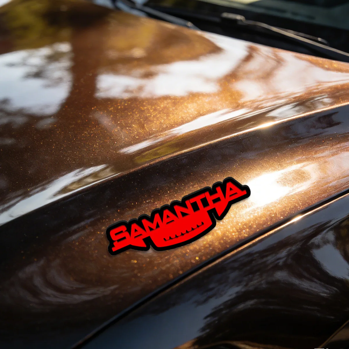 Personalized Acrylic Car Sticker with Bold Arrow Pattern Weatherproof Auto Exterior Decoration, Durable Decal for Car Body