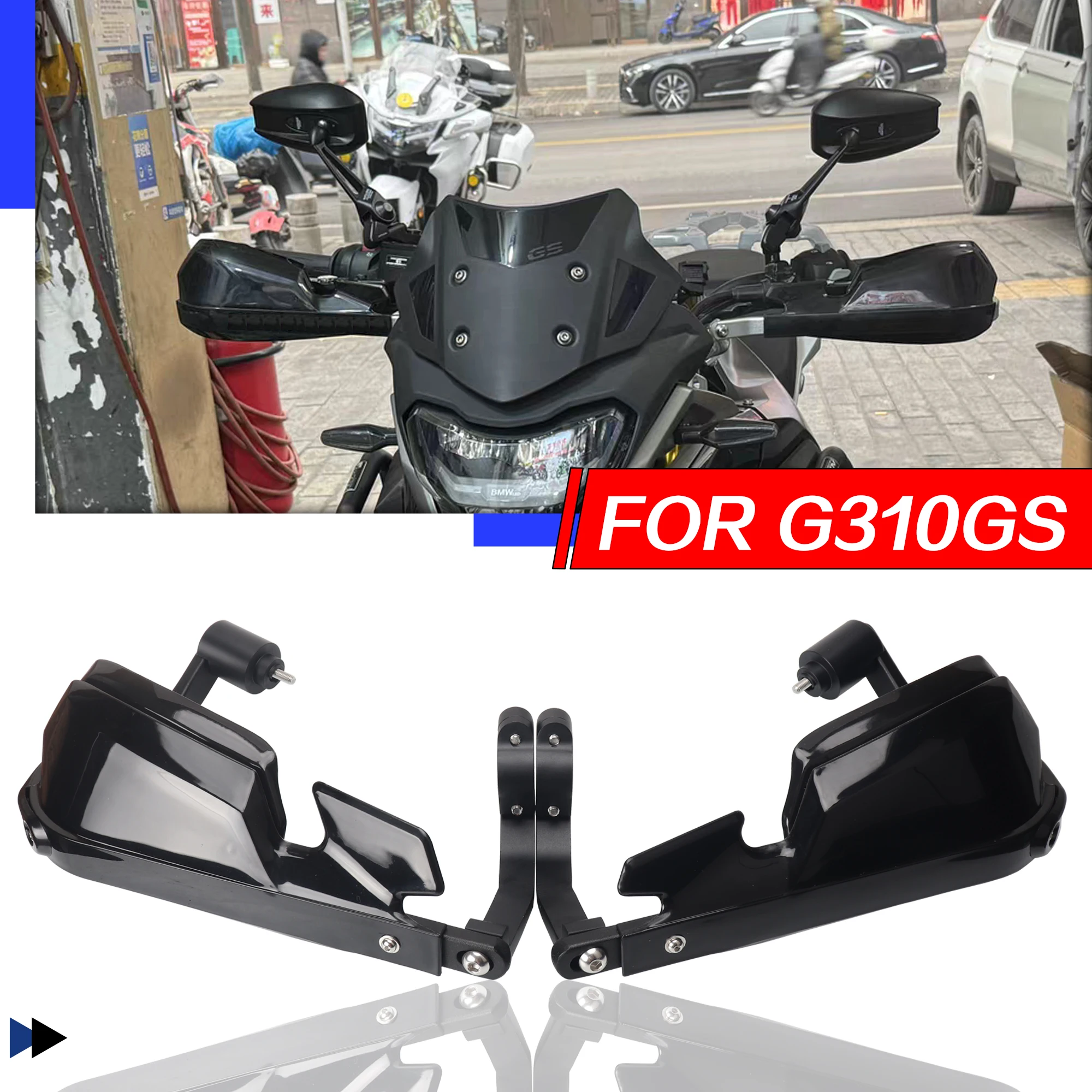 

FOR BMW G310GS 2017-2024 Aluminum Alloy Motorcycle G310 GS Hand Guard Protector Shield Windproof Handlebar Handguards Protection