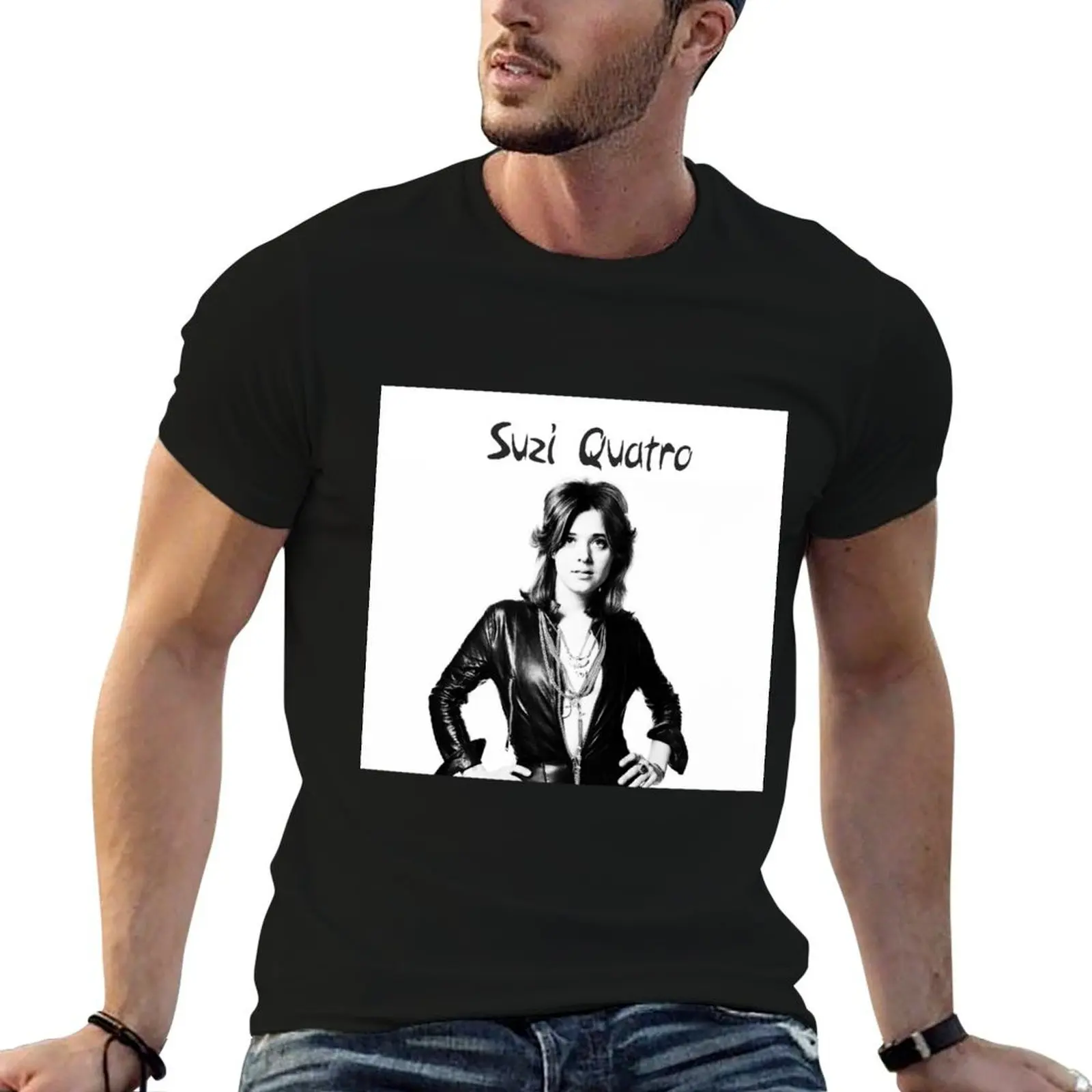 suzi quatro T-Shirt anime figures vintage mens graphic t-shirts
