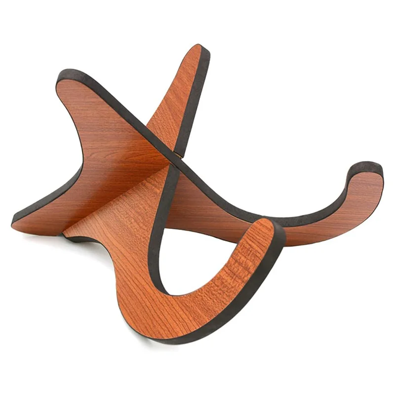 Wooden Ukelele Stand Holder Musical Instrument Stand Concert Portable Wood Stand For Small Guitar Violin Banjo