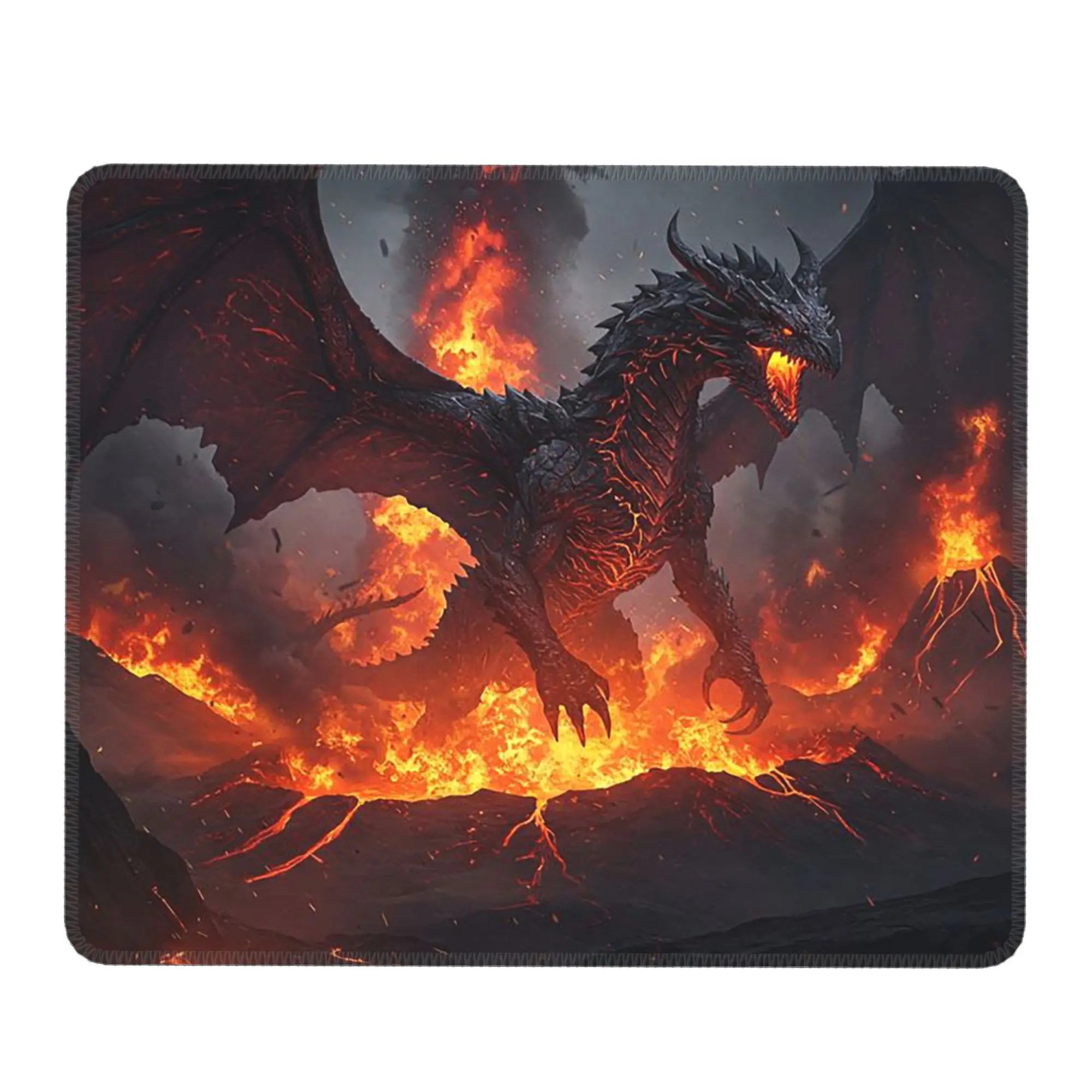 Demonic Giant Flying Dragon Mouse Pad Computer Keyboard Mouse Mat Gaming PC Laptop Desk Mat Office Accessories Table Mats
