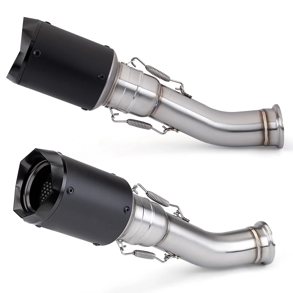 Slip On For 800NK 800 NK Motorcycle Exhaust Modify 51MM Connecting Mid Middle Link Pipe Escape Moto Muffler
