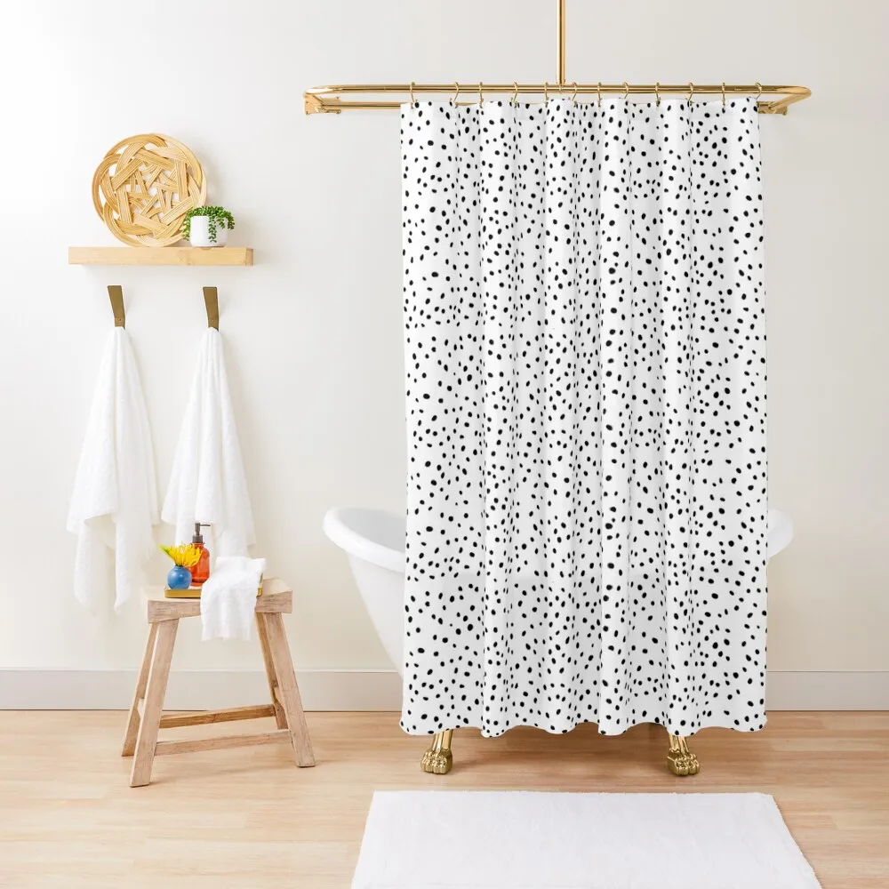 

Aesthetic Dalmatian Dots Shower Curtain Anime Shower Waterproof Bathroom Shower Elegant Bathroom Bathroom Accessorys Curtain