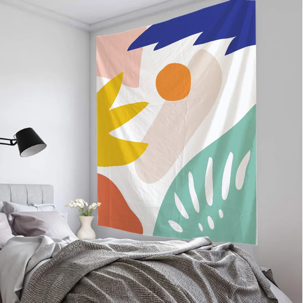 Minimalist Art Painting Tapestry Home Wall Decoration Wall Hanging Morandi Illustration Aesthetics Dormitory Room Decoration