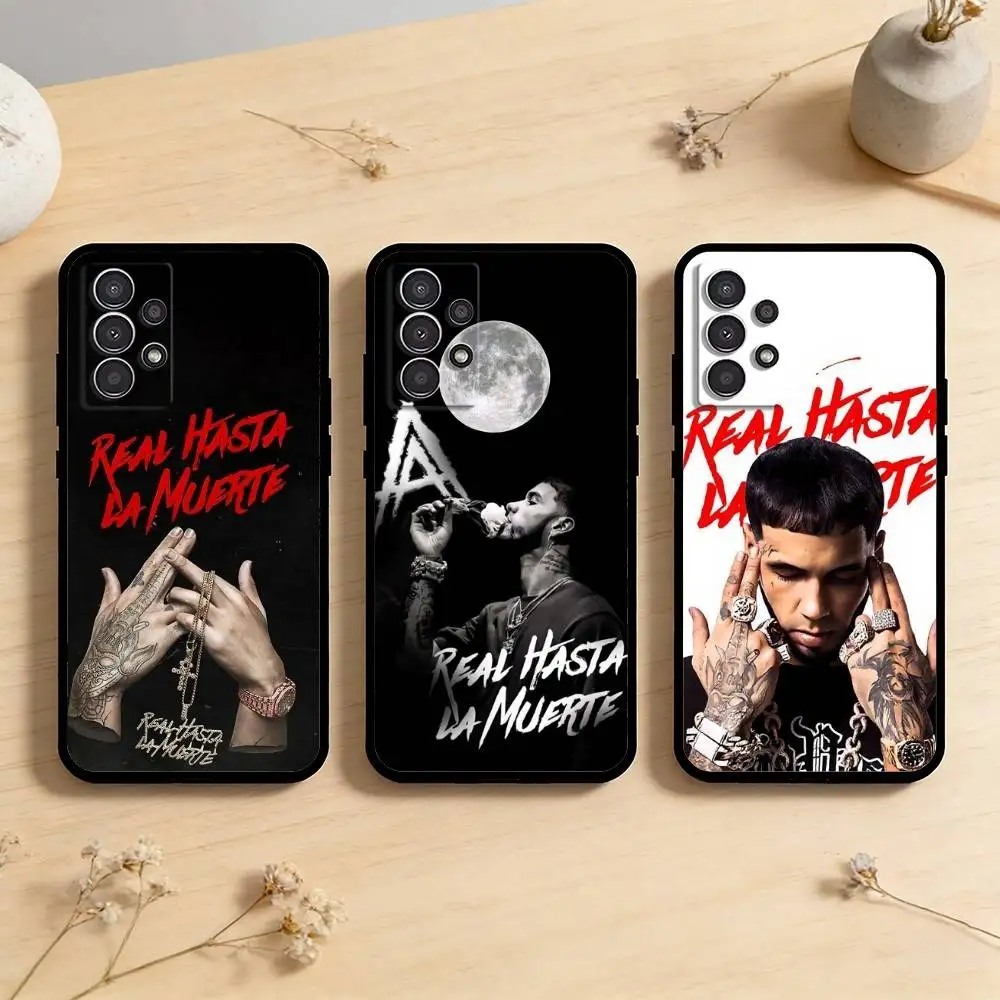 

AAA Rapper A- Anuel AA Real Phone Case For Samsung Galaxy A73,A72,A71,A70,A53,A52,A51,Others Soft Black Cover