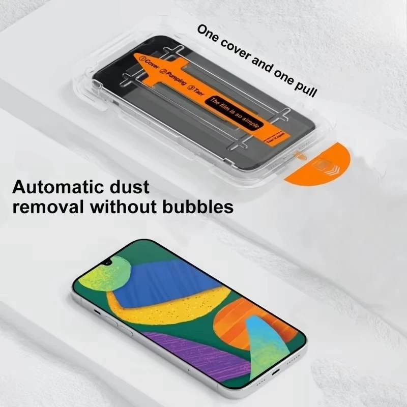 3 Stück Oleophobe HD- und Sichtschutzfolie für iPhone 17/17 Pro Max 17 Pro Air mit automatischer Ausrichtung und staubfreier Anbringung