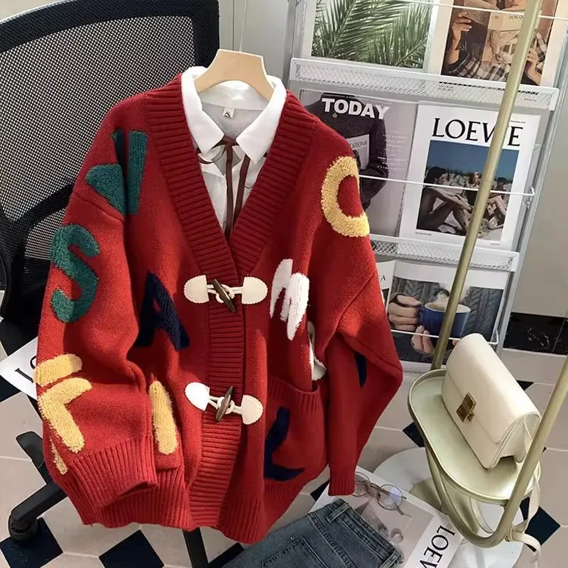 

Свободный вязаный свитер Jaet для мужчин и женщин, осень-зима, большие размеры 300, длинный свек, ленивый дизайн, модный бренд Ins