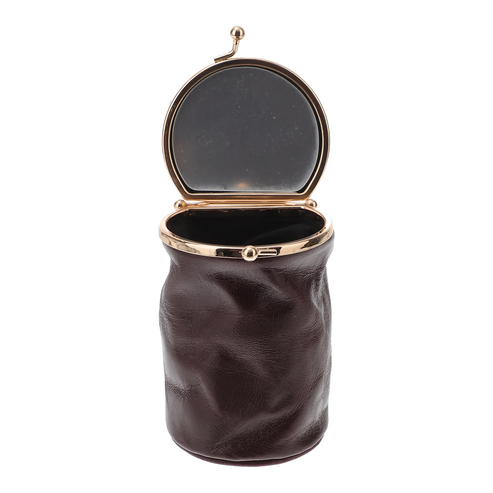 

Lipstick Bag Mini Case Purse Travel Vintage Material Mirror Women Coin Cash Storage Pocket