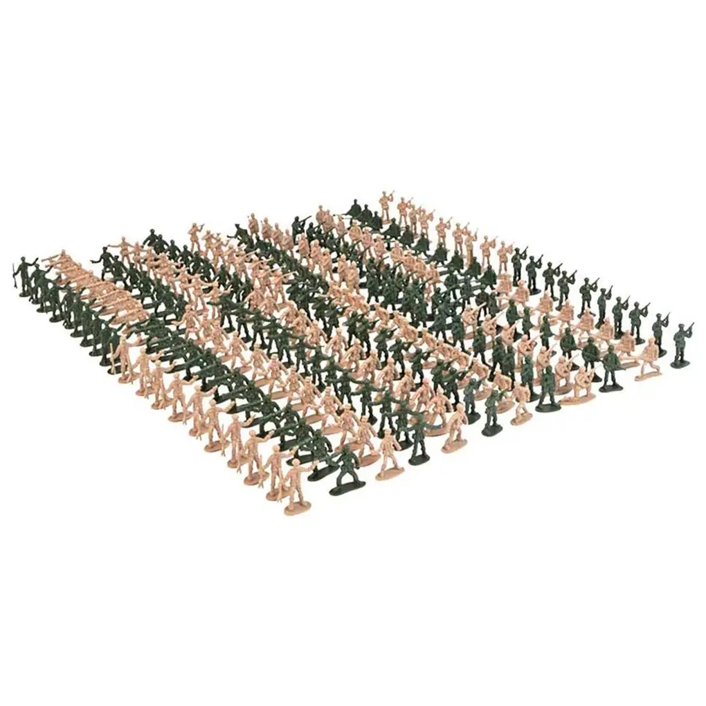 

360 Pieces 12 Type Soldiers Action Figure Model Children Plastic Mini Toy Accessories Kit Table Decor Toys for Kids Gifts