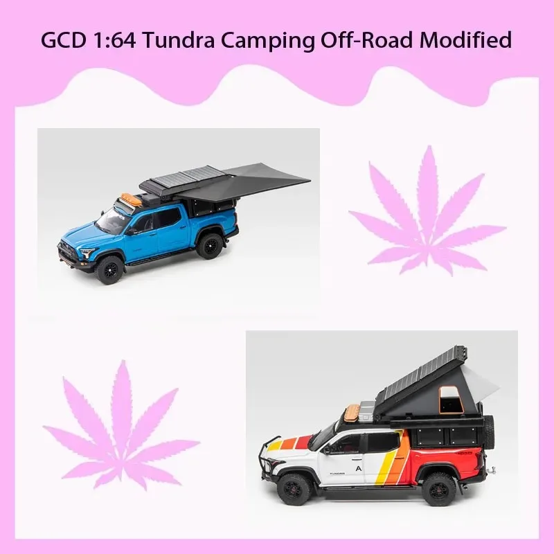 GCD 1:64 Scale Tundra Camping Off‑Road Modified Alloy Car Model Collection Display Ornament Toy Gift