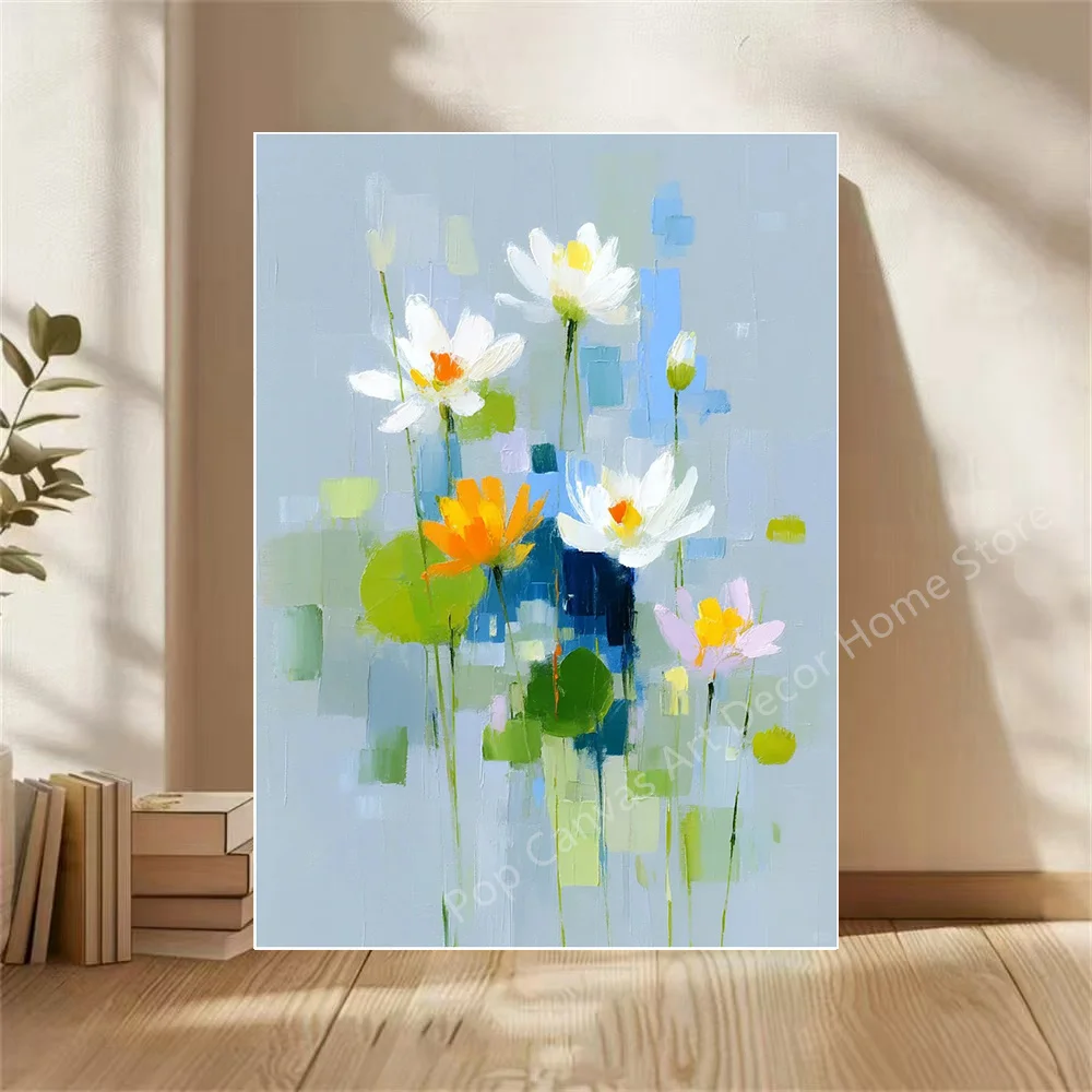 

Hand-Painted Oil Painting on Canvas, Extra Large Abstract Decorative Wall Art for Living Room Bedroom Home Decor