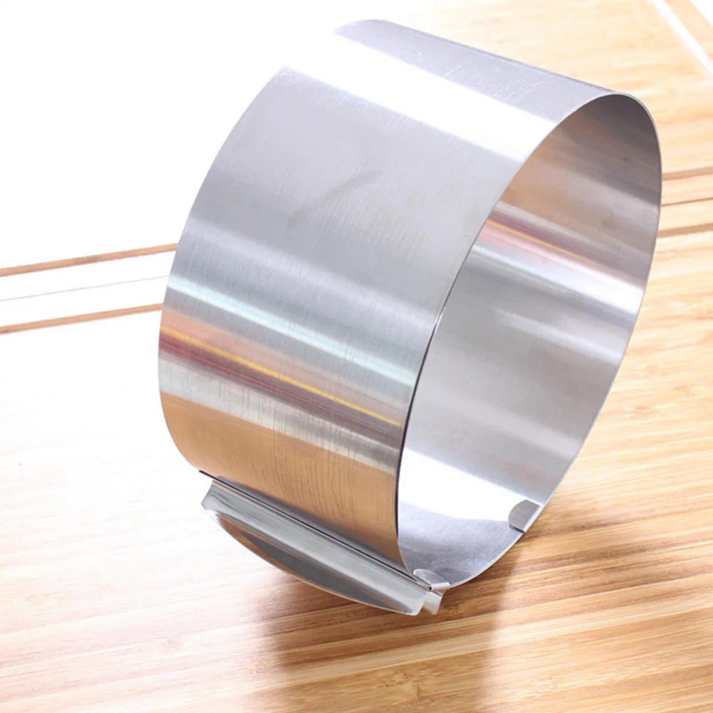 Adjustable Round Stainless Steel Cake For Ring for Mousse Cakes Baking Pastry and Culinary Projects Diameter 6-12 inch