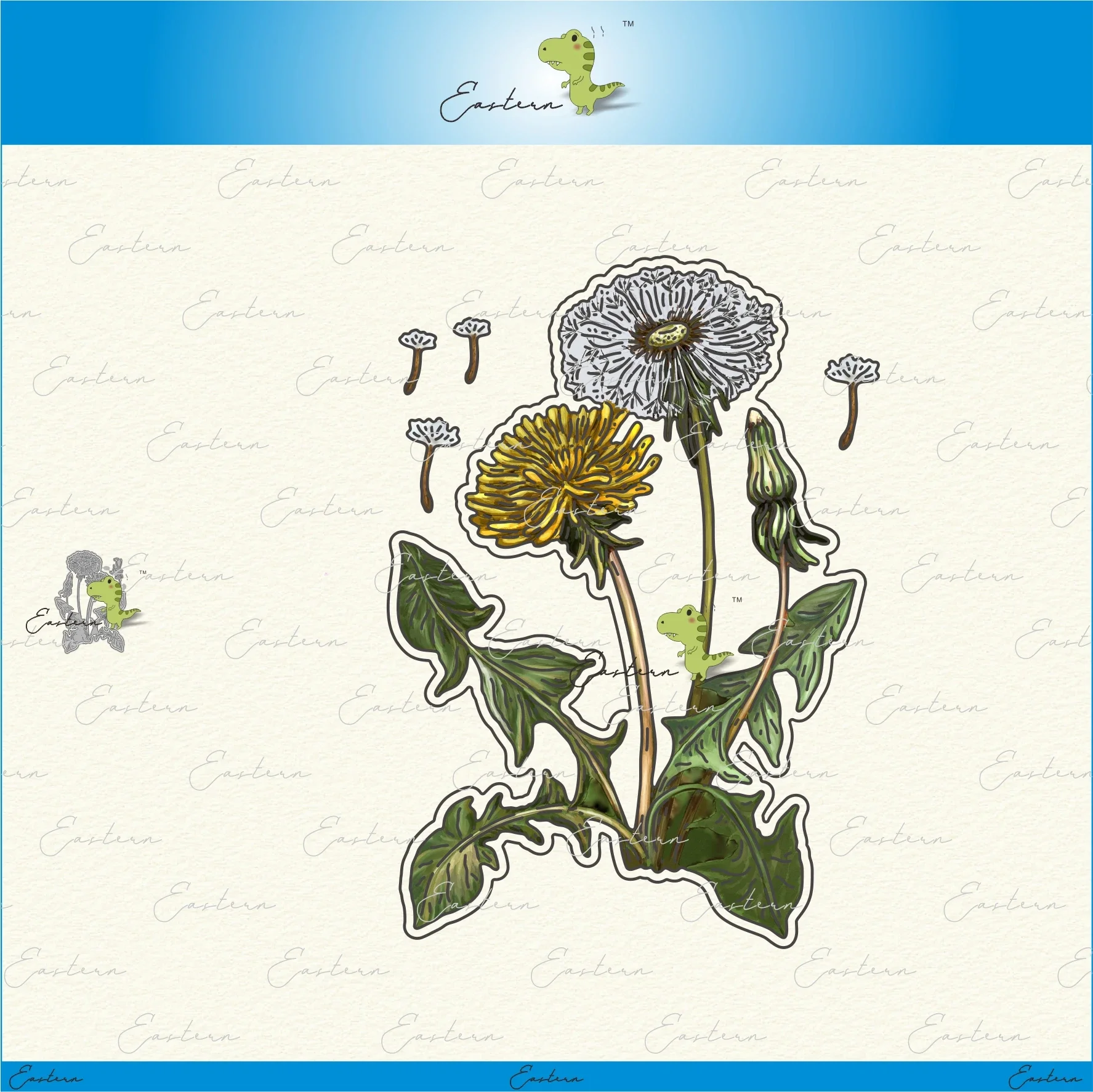 Dandelion metal cutting dies 2021 new diy  molds Scrapbooking Paper Making die cuts crafts
