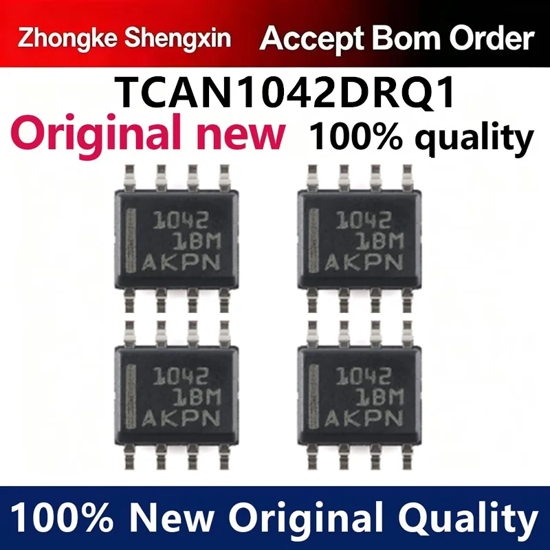 （5pcs-100pcs）Original genuine TCAN1042DRQ1 silk screen 1042 SOIC-8 automotive grade fault protection CAN transceiver