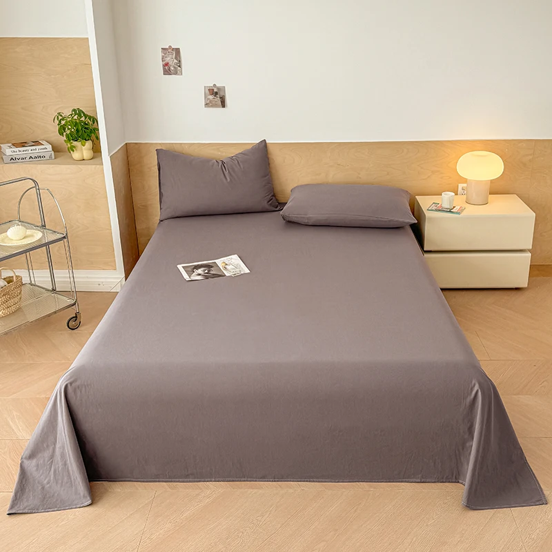 

100% Cotton Bed Sheet Plant Flowers Printed Single Double Top King Sheets Pure Cotton Single Size Kids Bed Linen