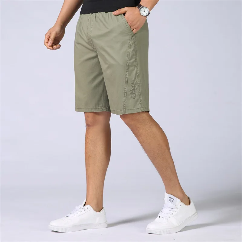 Pantalones cortos de pierna recta para hombre, Capris informales a la moda, pantalones deportivos holgados, a la moda y bonitos, novedad de verano