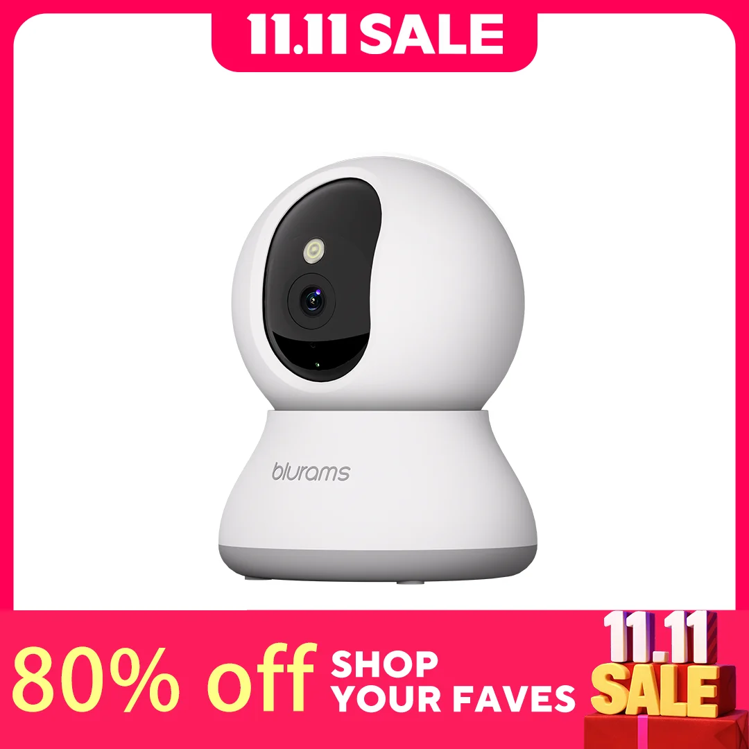كاميرا مراقبة داخلية Blurams 2K، كاميرا مراقبة منزلية للكلاب/كبار السن، كاميرا مراقبة مع تحديث مكالمات بلمسة واحدة A31S-2pc #1