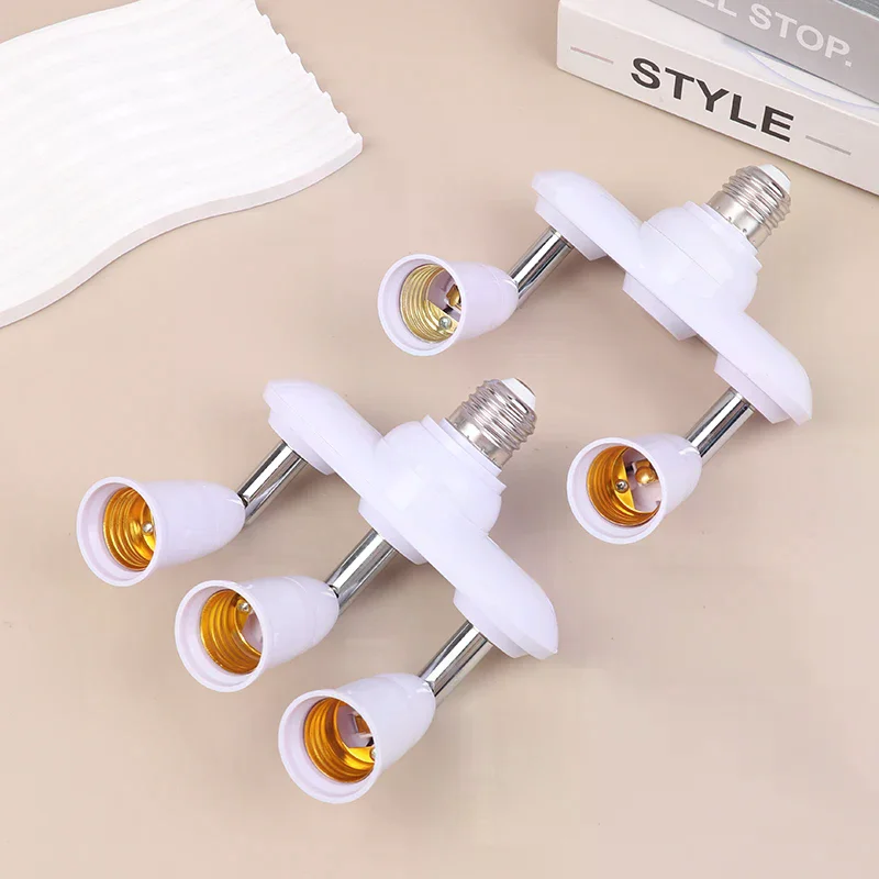 2/3 In 1 E26 E27 To E26 E27 Screw LED Lamp Bulb Base Splitter 1 To 2/3 E27 Light Socket Holder Adapter Extender