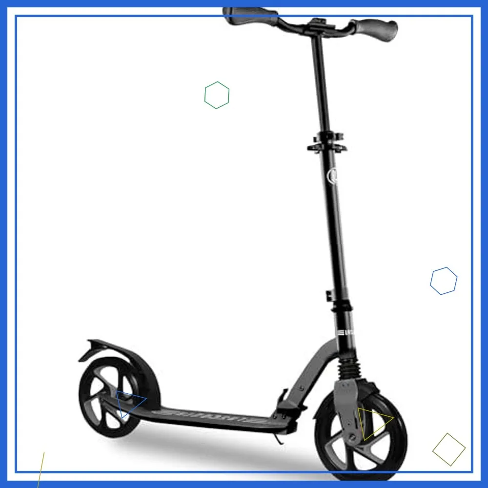 

Kick Scooter for Kids 6+, Teens & Adults, Large 8" Wheels, Adjustable, Lightweight, Foldable, 220lbs Max Load