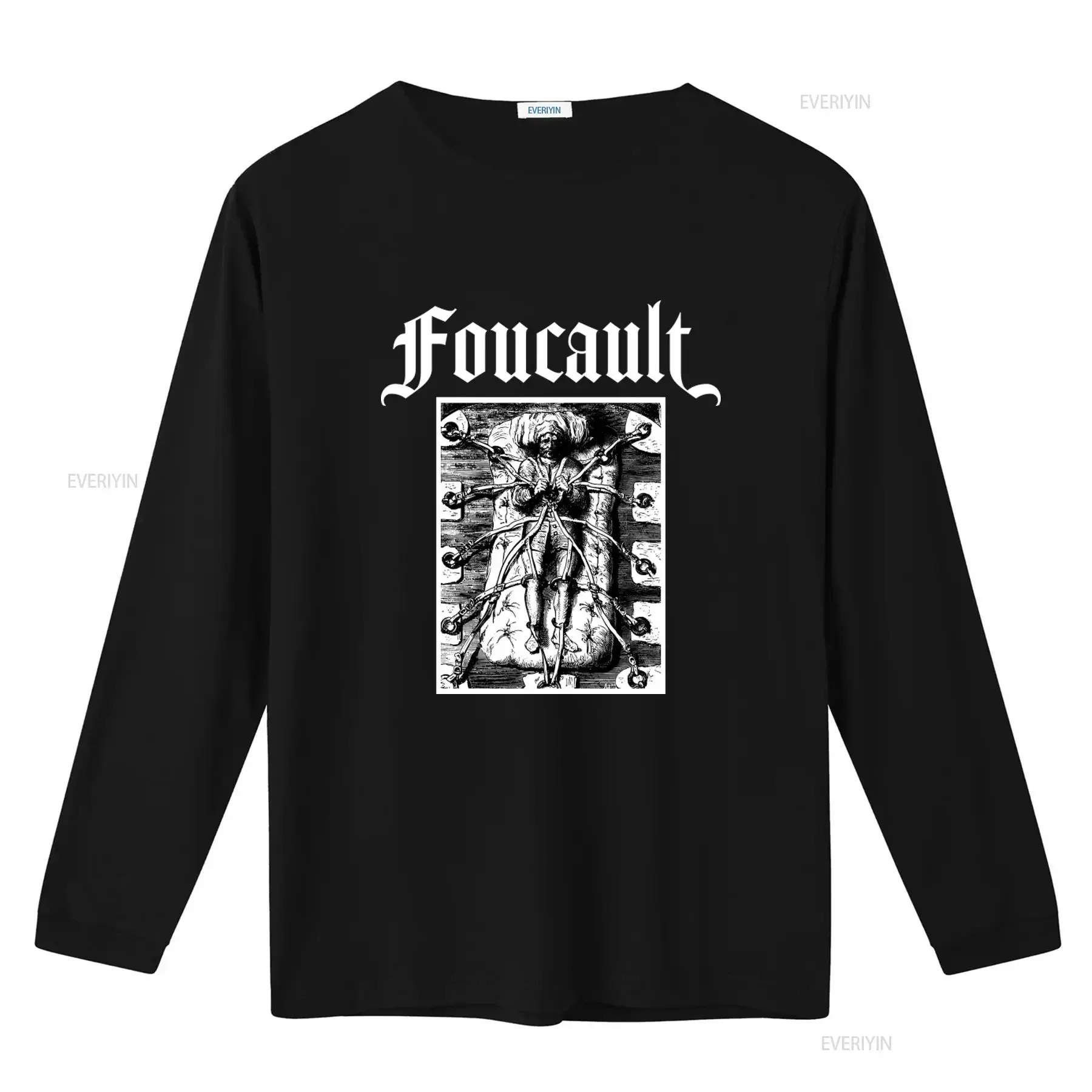 Philosophy Foucault Damiens Regicide T shirt for Men and Women vintage Washed fashion Breathable homme Comfortable Slightly