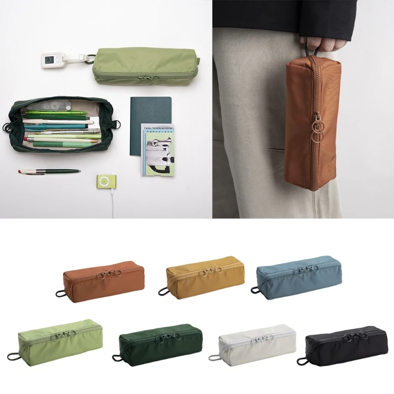 Lớn Canvas Túi Đựng Đa Năng Di Động Du Lịch Túi Sắp Xếp Makeups Túi Lớn Bút Chì Túi Dành Cho Học Sinh Sinh Viên Nữ